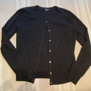 Theory Black Cashmere Cardigan